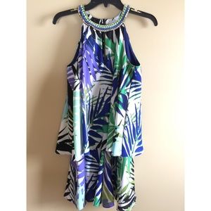 Vince Camuto tropical jumpsuit